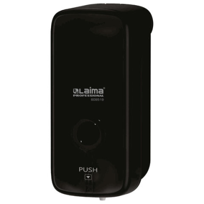 Дозатор для жидкого мыла LAIMA PROFESSIONAL PREMIUM BLACK, НАЛИВНОЙ, 1 л, черный, ABS-пластик