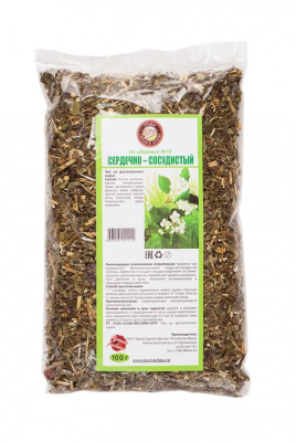 Сбор трав "Сердечно-сосудистый" при вегетососудистой дистонии, ишемической болезни сердца, 100 г