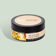 Скраб соляной для тела Фруктовый фреш от пигментации кожи Home SPA, 200 гр