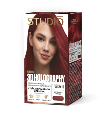 Краска для волос тон 6.5 - Рубиново-красный
