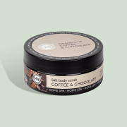 Скраб соляной для тела Кофе Шоколад омолаживающее действие  Home SPA, 200 гр