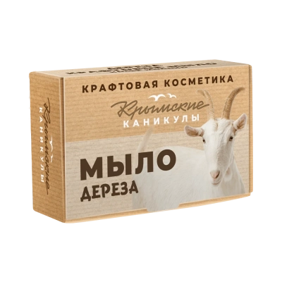 Натуральное крафтовое мыло Дереза Козье молоко, 90 г