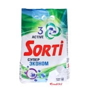 Стиральный порошок автомат Супер Эконом, Sorti, 2,4 кг