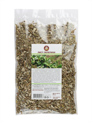 Чай из растительного сырья Облепиха лист, 60 г