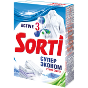 Стиральный порошок для ручной стирки Супер Эконом, Sorti, 350 г