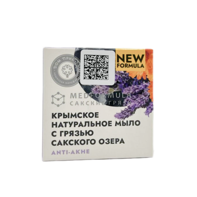 Натуральное мыло на основе грязи Сакского озера MEDformula Anti-акне для проблемной кожи, 50 г