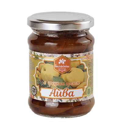 Варенье натуральное крымское Айва с грецким орехом, 330 г