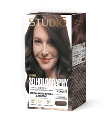 Краска для волос тон 7.11 Холодный пепельно-русый