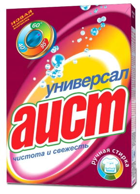 Стиральный порошок для ручной стирки универсал Чистота и свежесть, Аист, 400 г